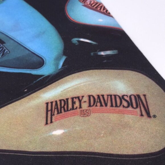 Harley-Davidson Motorcycles Custom Tanks Men’s Neck Tie Vintage USA Made - Picture 9 of 12